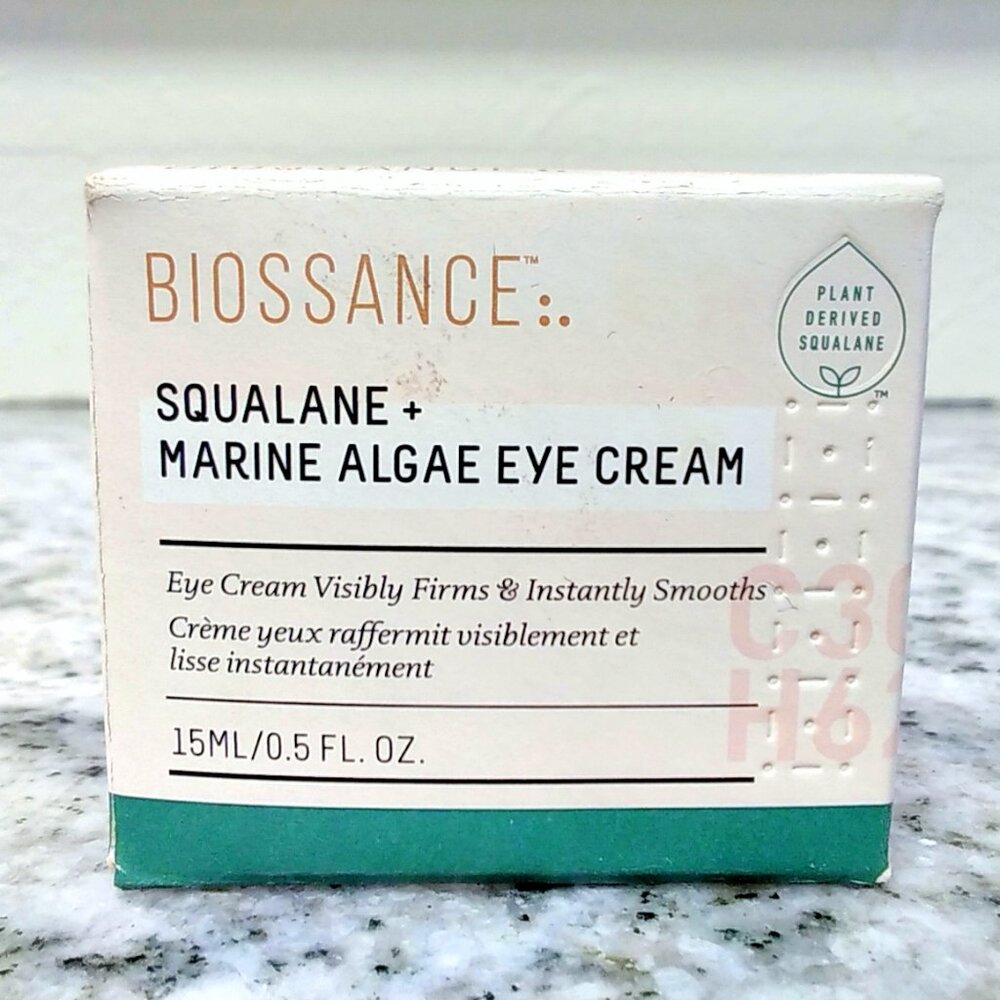 NEW Biossance Squalane + Marine Algae Eye Cream - Full size / 15mL/0.5oz